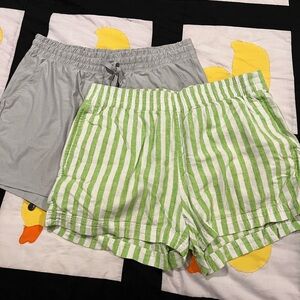 2 pairs pull on shorts